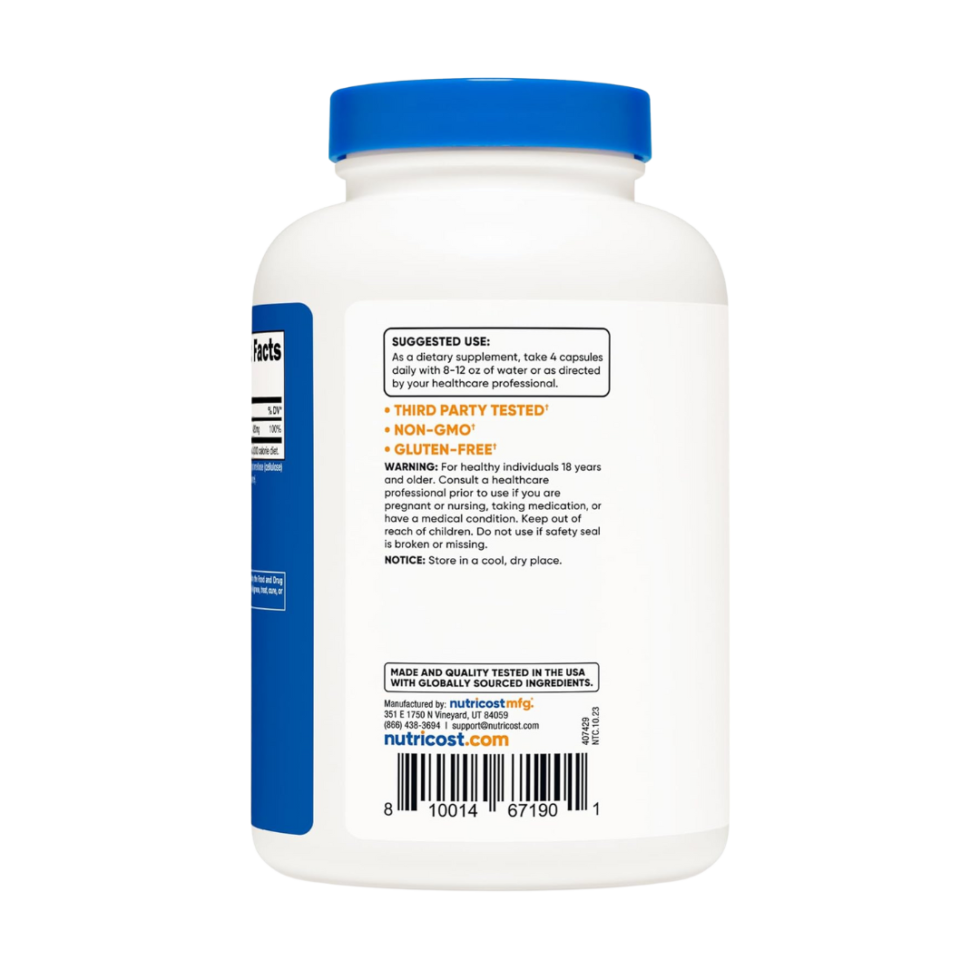 Citrato Di Magnesio, Non Aromatizzato, 210 Mg, 500 G